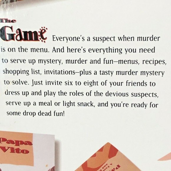 Murder Mystery Dinner Party Game Adults A Taste for Wine and Murder NEVER USED - Picture 8 of 9
